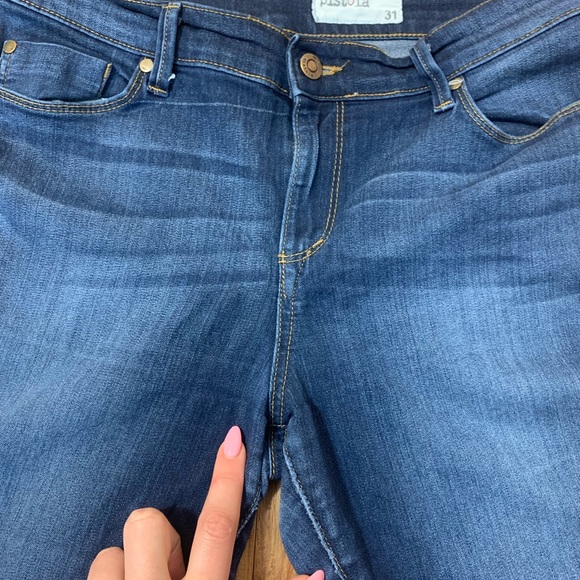 Pistola Dark Wash High Rise Skinny Jeans - Picture 11 of 14